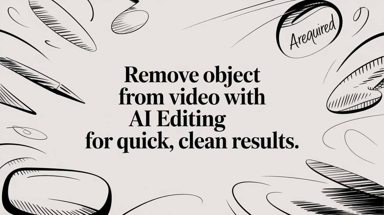 How to Remove Objects from Video: 4 Methods That Actually Work