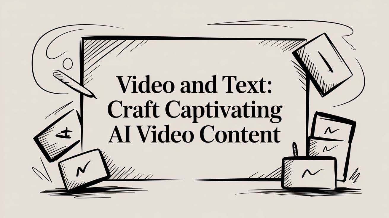 動画とテキストの融合:AIで視聴者を惹きつける動画コンテンツを作るコツ
