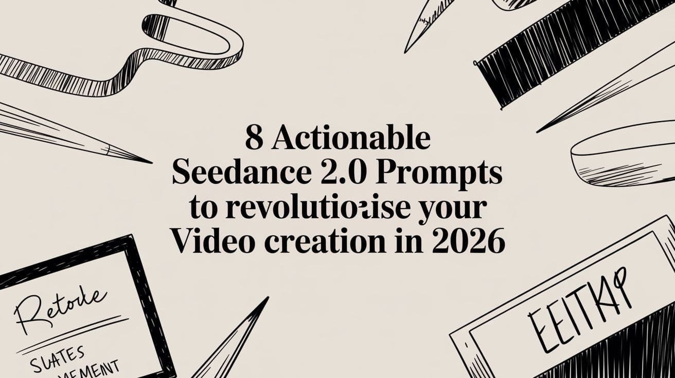 8 umsetzbare Seedance 2.0 Prompts, um Ihre Videoproduktion 2026 zu revolutionieren