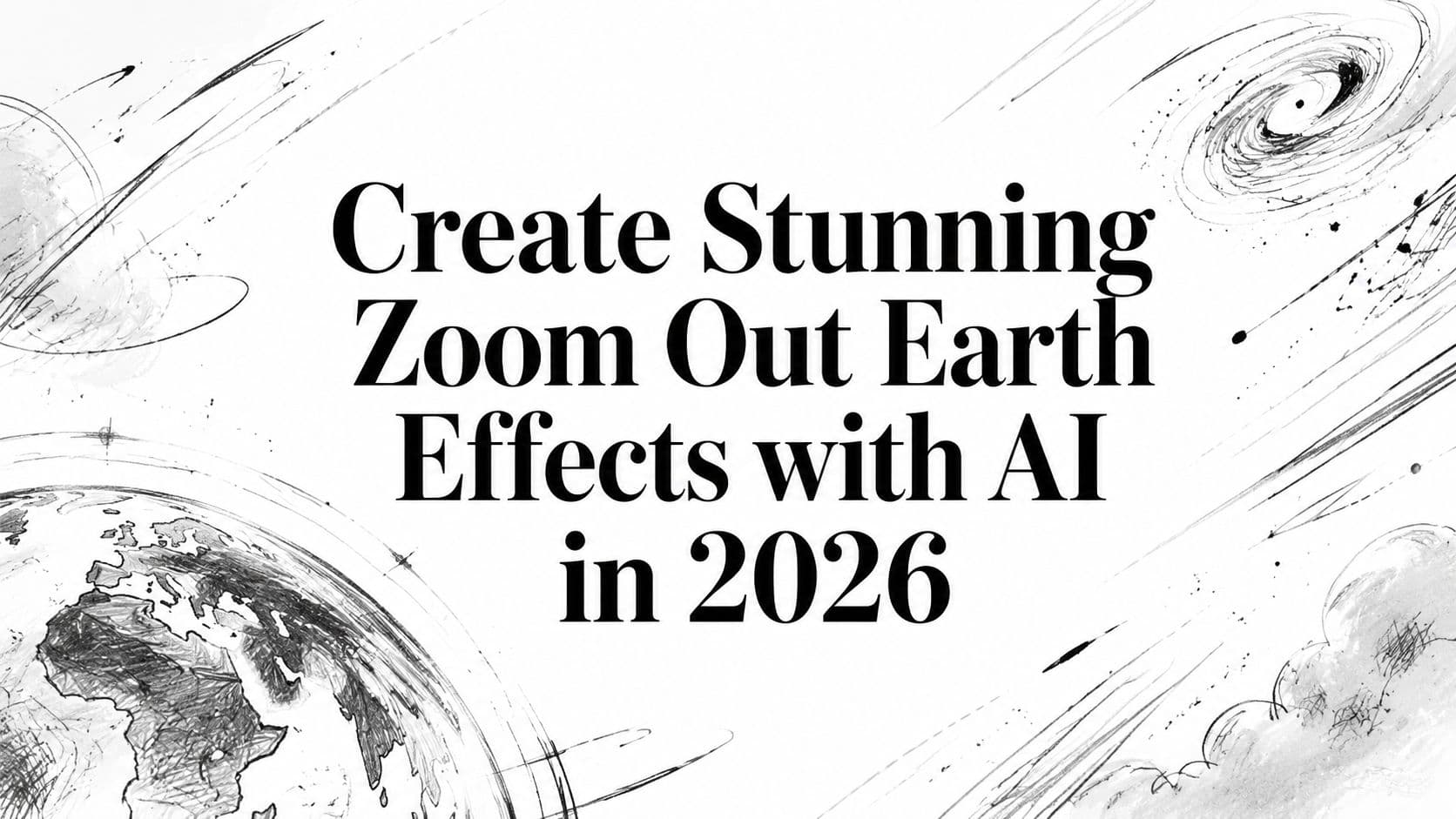 Beeindruckende Zoom-Out-Earth-Effekte mit KI im Jahr 2026 erstellen