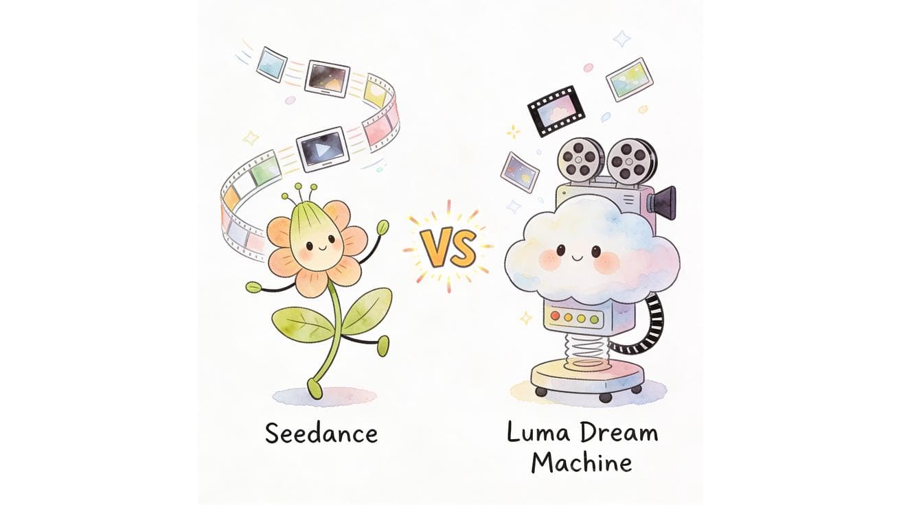 Seedance vs Luma Dream Machine: qual gerador de vídeo com IA é melhor em 2026