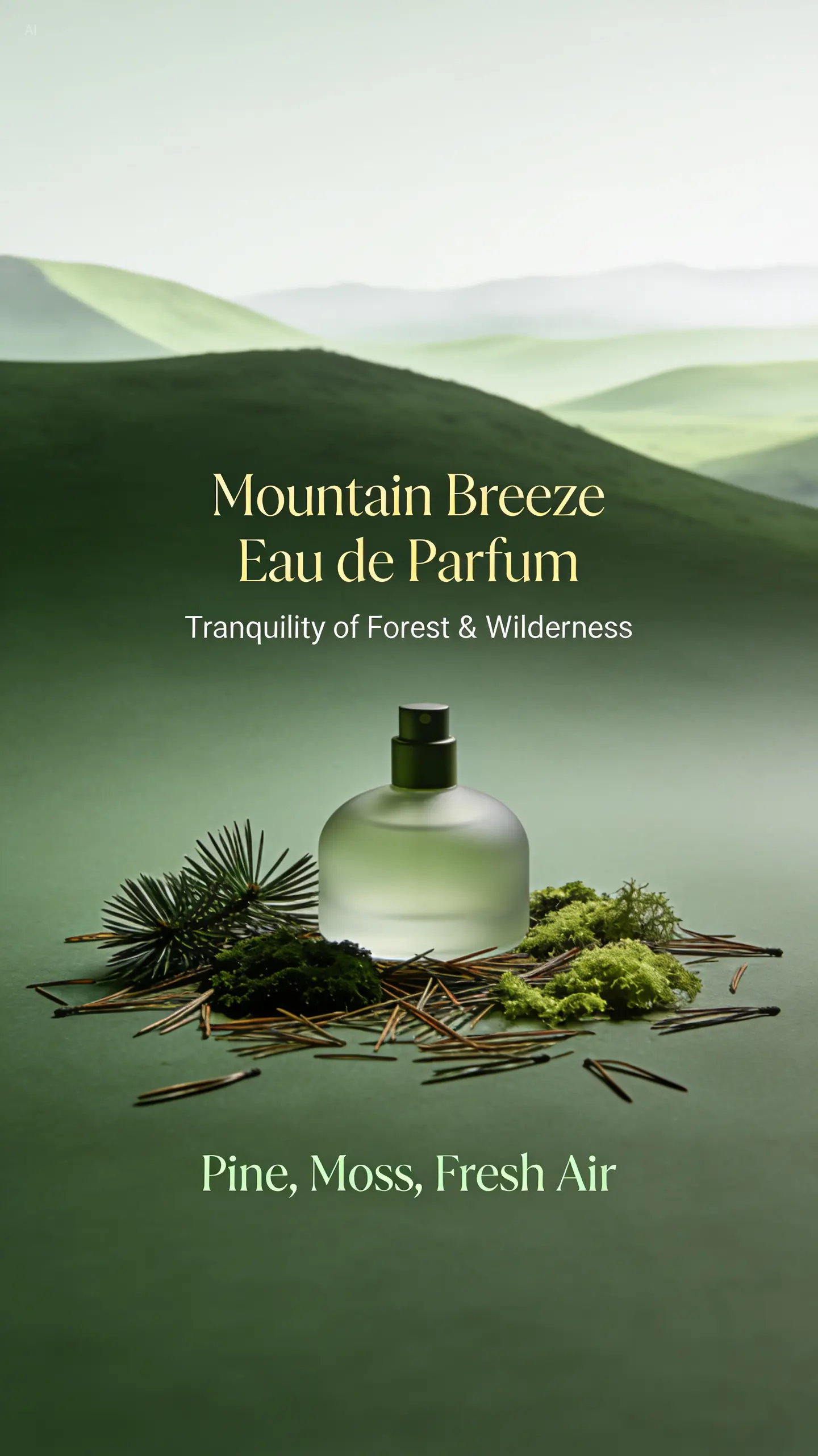 High-end fragrance product page